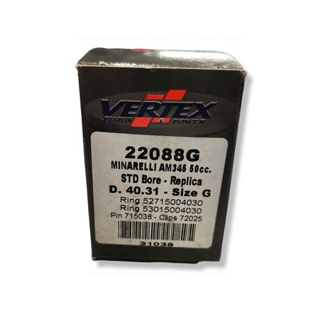 Pistone vertex minarelli am6 d.40,31 g, ricambio 22088G