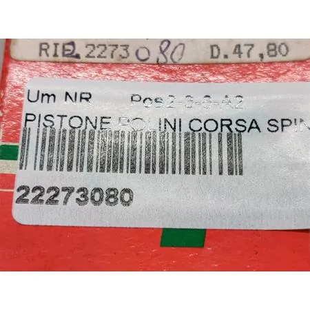 22273080 Pistone Polini corsa spinotto 12 diametro 47.80 mon (Vertex)