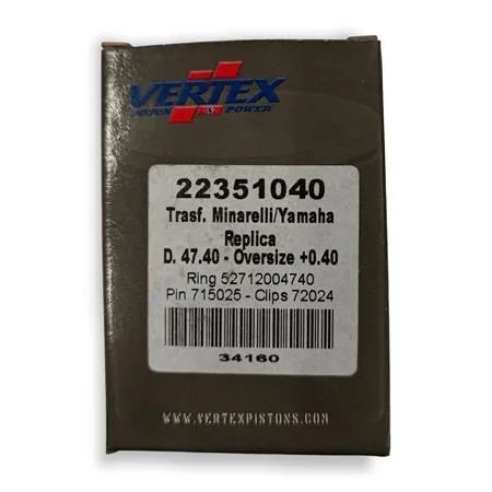 22351040 Pistone Vertex bifascia per Malossi ghisa