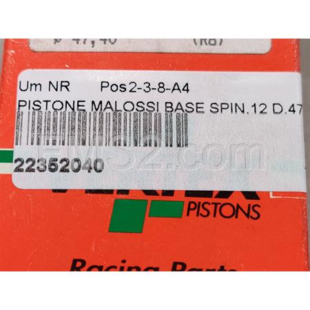 Pistone Vertex bifascia per Malossi ghisa, ricambio 22352040