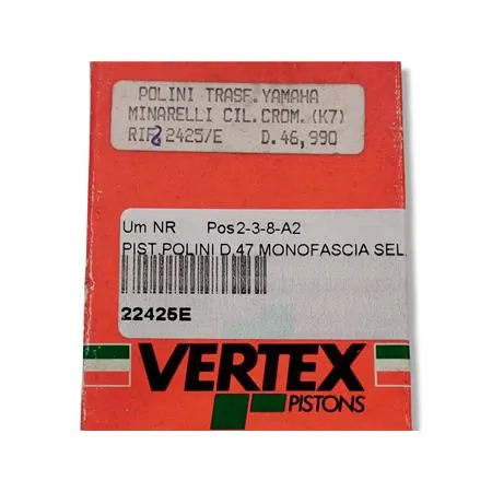 Pistone Polini diametro 47 monofascia sel.e (Vertex), ricambio 22425E