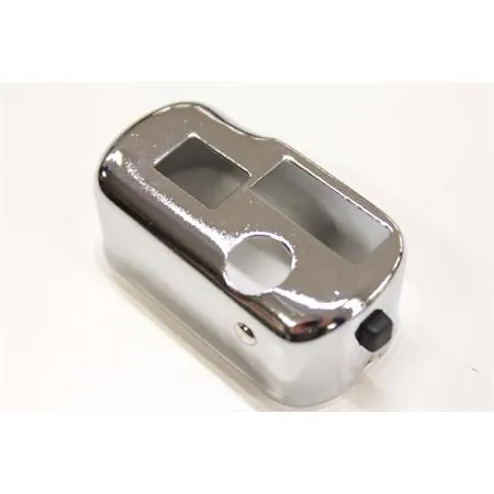 Coperchio in metallo cromato per devio luci Piaggio Vespa 50n-l-r-Primavera-Rally con pulsante per spegnimento (LV2), ricambio 60014995