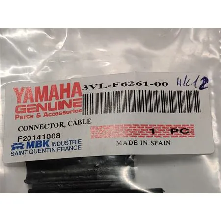 3VLF62610000 Cilindretto connettore sdoppiatore Yamaha in plastica per scooter e maxi scooter Mbk e Yamaha 50 e 100 cc 2 tempi Booster, Nitro, Aerox Bw's