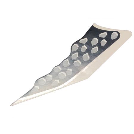 Adesivo decalcomania fianchetto destro di colore nero per MBK Booster track Yamaha, ricambio 4YBF174H1000