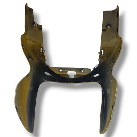 Carena inferiore scudo anteriore Mbk Yamaha di colore giallo metallizzato per scooter Mbk Nitro 50 cc 2 tempi prodotti dal 1997 in poi, ricambio 5BRF835J00P3